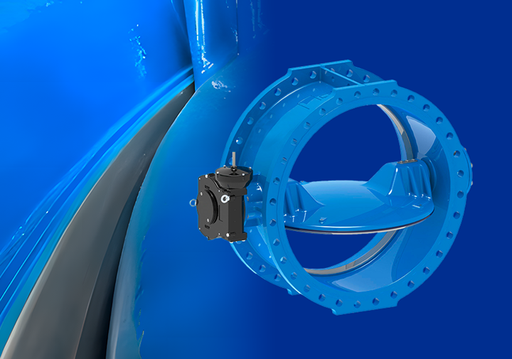 Vane fluture dublu excentrice cu scaun sudat