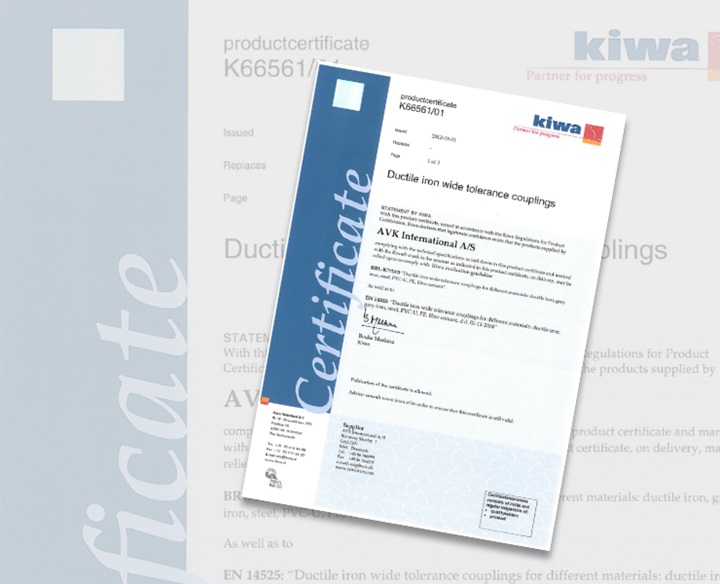 Certificat KIWA K66561 01
