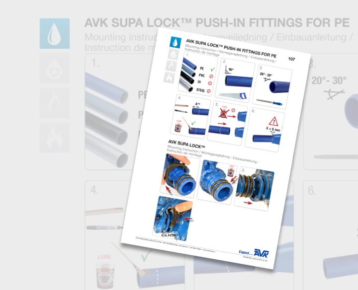 Supa Lock instrucțiuni de montaj pentru fitinguri tip push-in